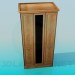 3d model Narrow wardrobe - preview