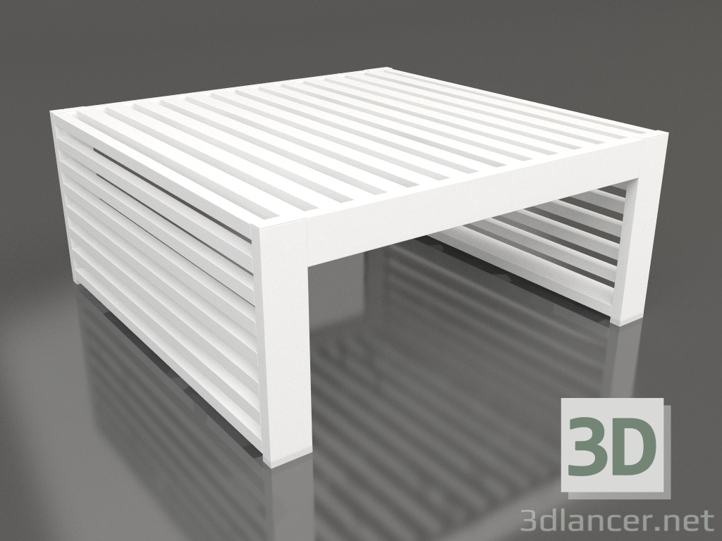 modèle 3D Table d'appoint (Blanc) - preview