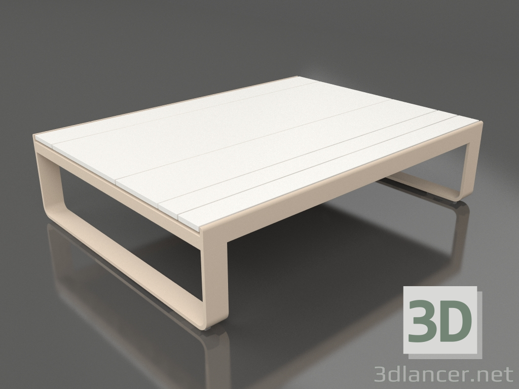 3d model Mesa de centro 120 (Polietileno blanco, Arena) - vista previa