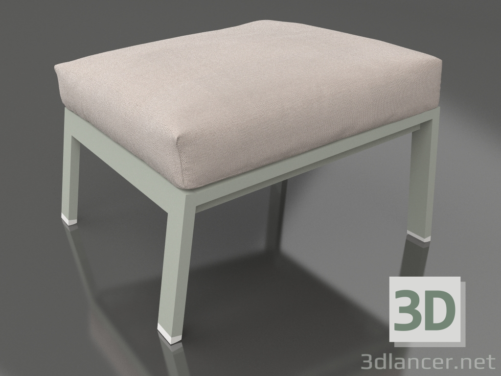 3d model Puf para descanso (Gris cemento) - vista previa