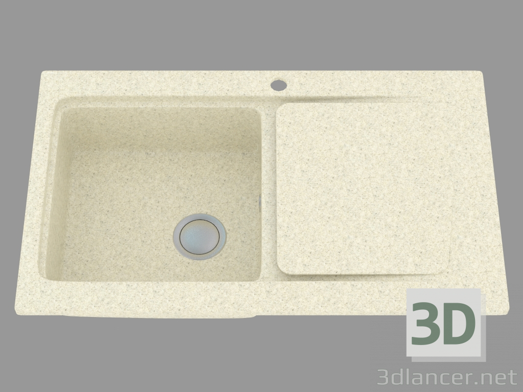 Modelo 3d Dissipador de cozinha moderna (ZQM A113) - preview