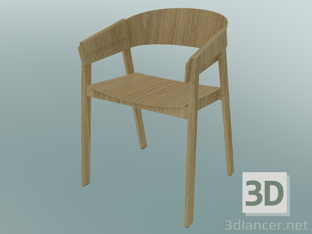 modèle 3D Housse de chaise (chêne) - preview