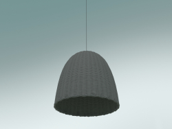 Lampada a sospensione (Bell 95, Laccato grigio)