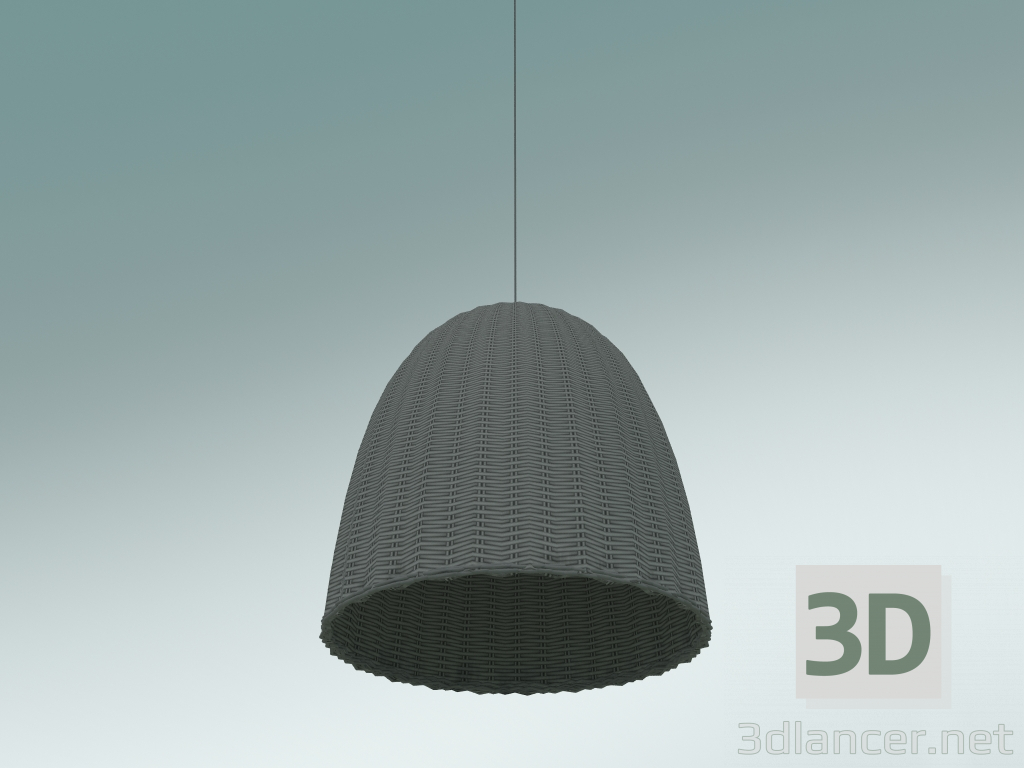 Modelo 3d Luminária pendente (Bell 95, cinza lacado) - preview