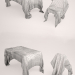 3d Illusion side table model buy - render