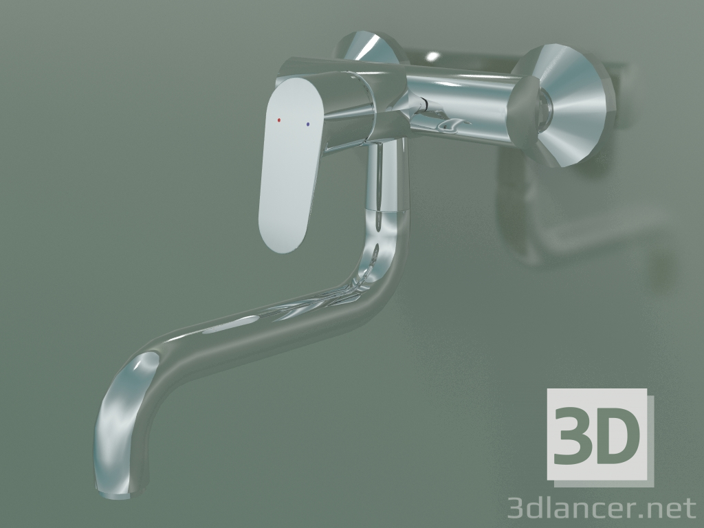 3d model Single lever kitchen mixer (31825000) - preview