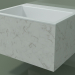 3D Modell Wandwaschbecken (02R132302, Carrara M01, L 60, P 48, H 36 cm) - Vorschau