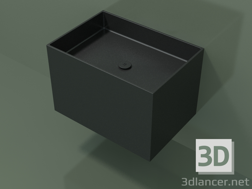 3d model Lavabo de pared (02UN43301, Deep Nocturne C38, L 72, P 50, H 48 cm) - vista previa