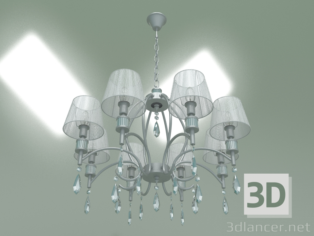 modèle 3D Lustre suspendu 60092-8 (argent) - preview