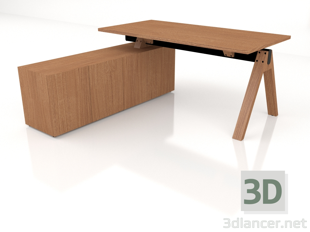 Modelo 3d Mesa de trabalho Viga V164L (1600x1700) - preview