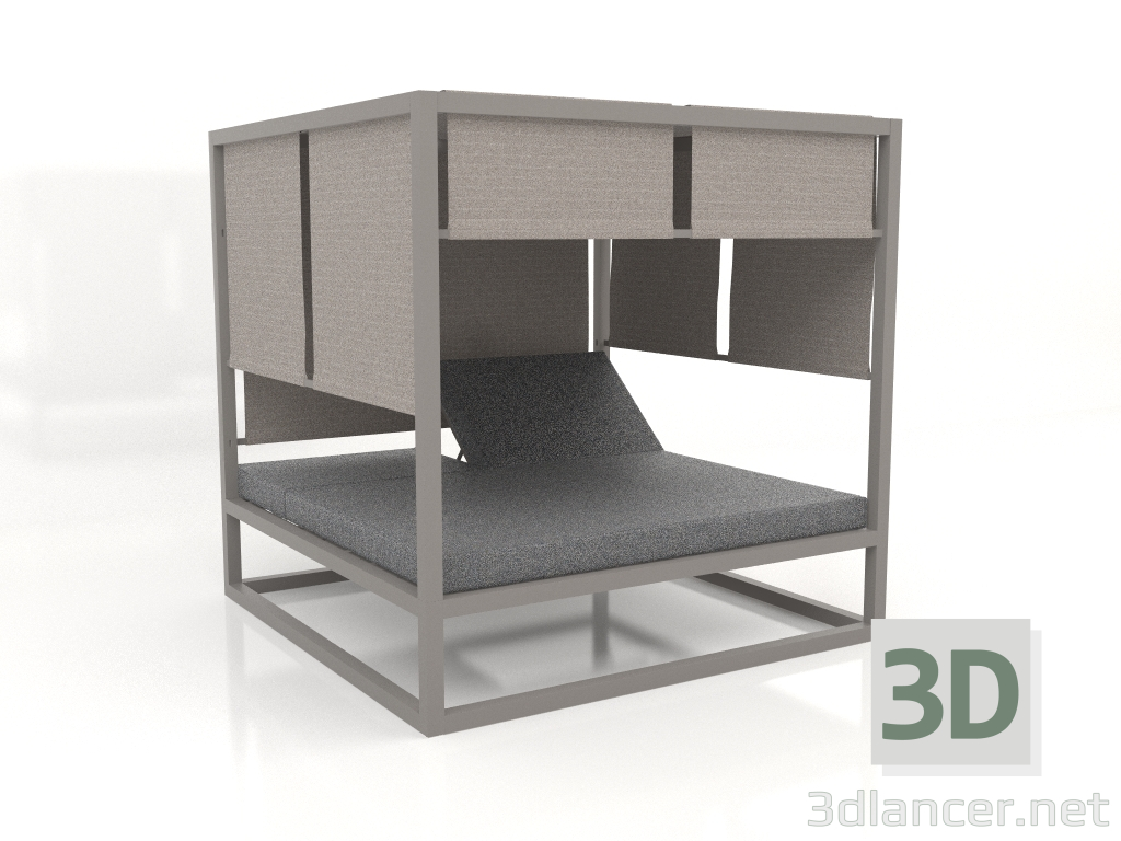 3d model Raised couch (Quartz gray) - preview