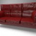 Sofa de cuero 3D modelo Compro - render