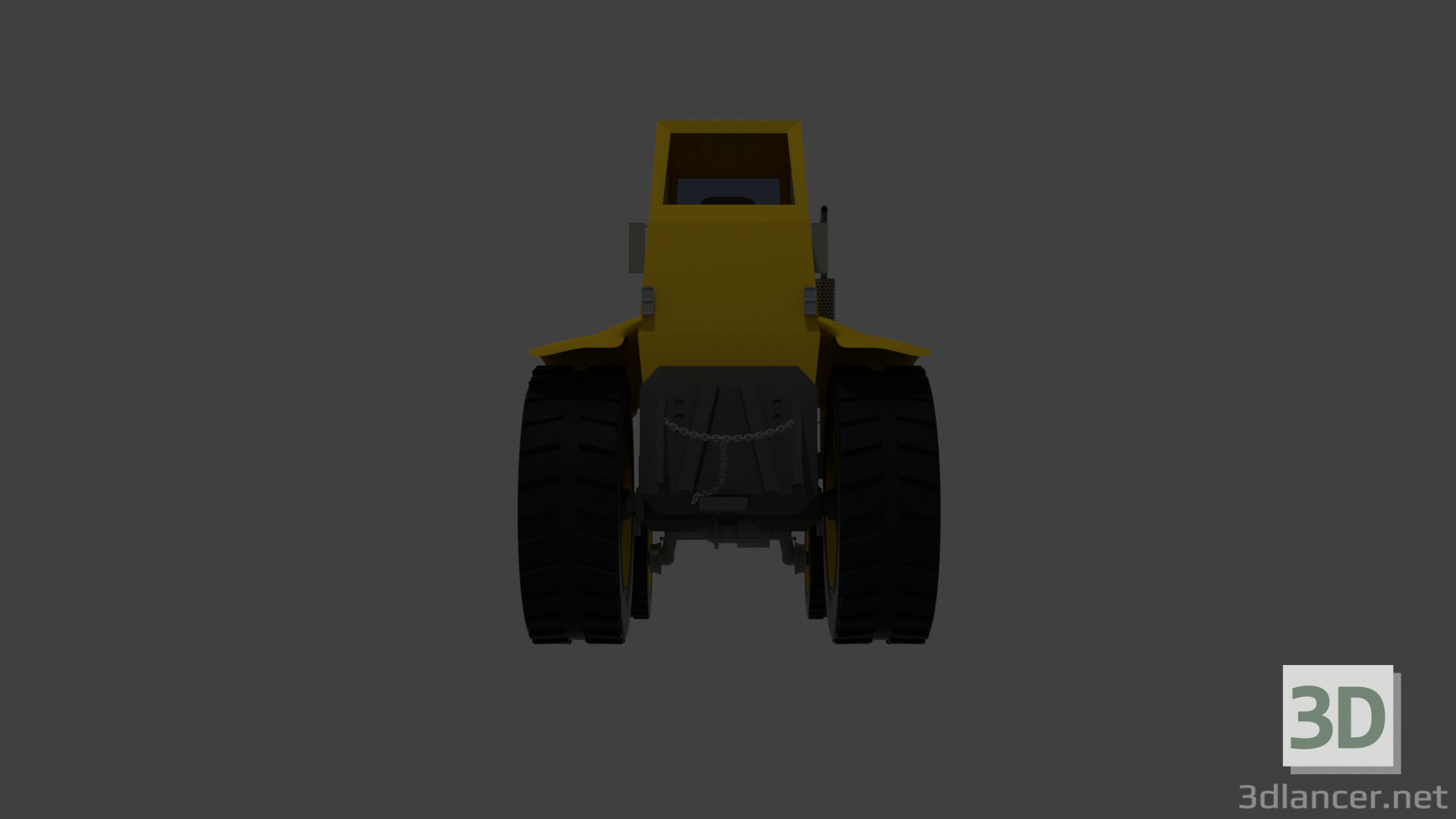 modèle 3D Tracteur - preview