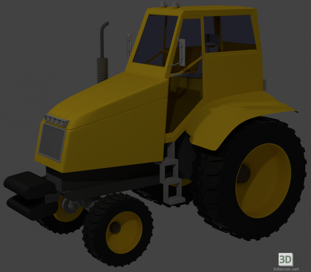 modèle 3D Tracteur - preview