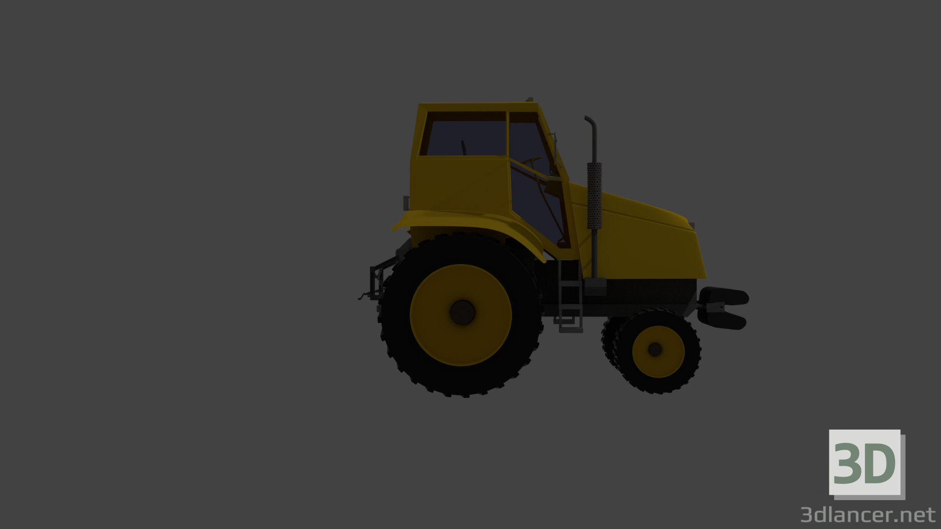 modèle 3D Tracteur - preview