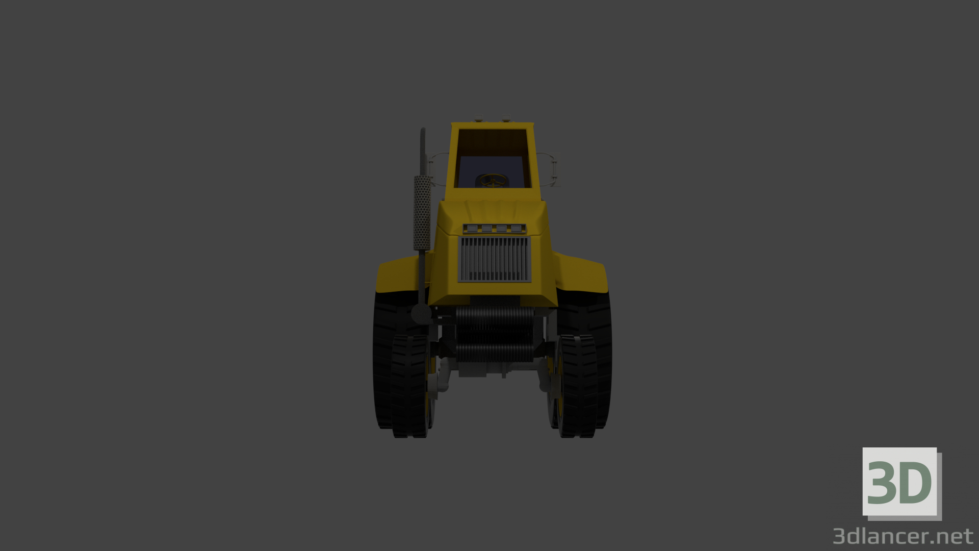 modèle 3D Tracteur - preview