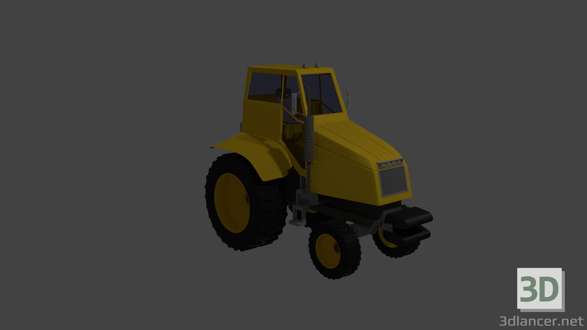 modèle 3D Tracteur - preview