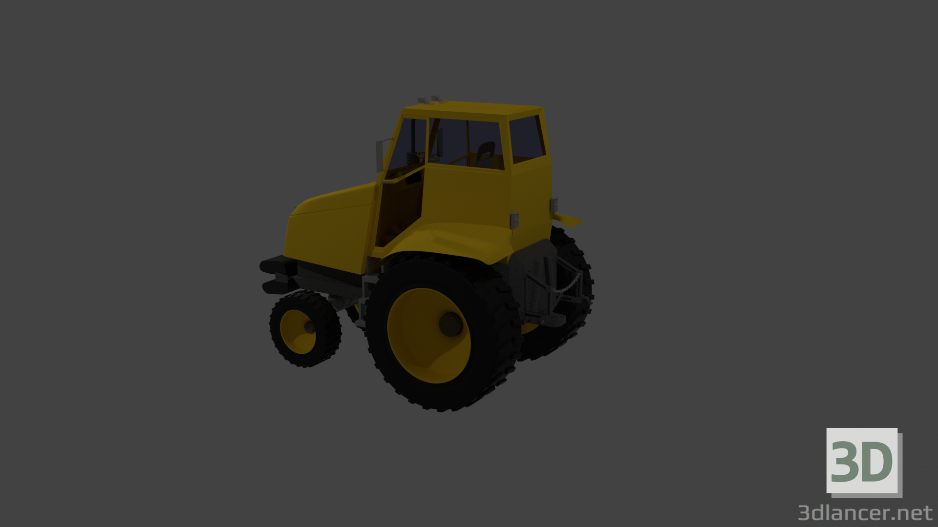 modèle 3D Tracteur - preview