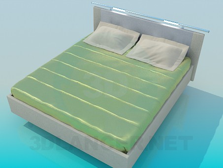 3D Modell Bett - Vorschau