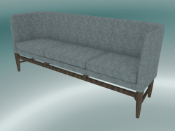 Triple sofa Mayor (AJ5, H 82cm, 62x200cm, Smoked oiled oak, Hallingdal - 130)