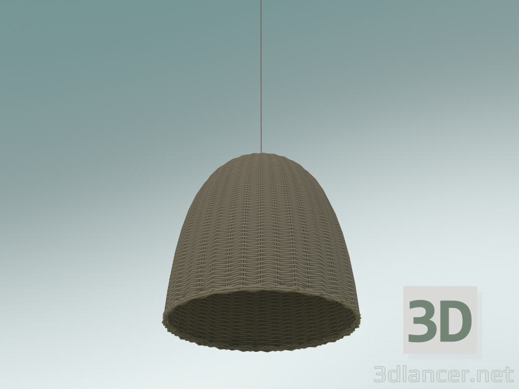 3d model Lámpara colgante (Bell 95, Natural) - vista previa