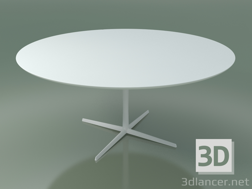 3d model Mesa redonda 0795 (H 74 - D 158 cm, F01, V12) - vista previa