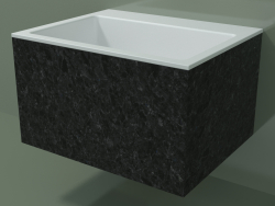 Lavabo de pared (02R132302, Nero Assoluto M03, L 60, P 48, H 36 cm)