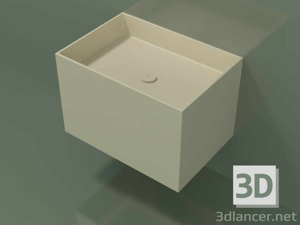 3d model Wall-mounted washbasin (02UN43301, Bone C39, L 72, P 50, H 48 cm) - preview