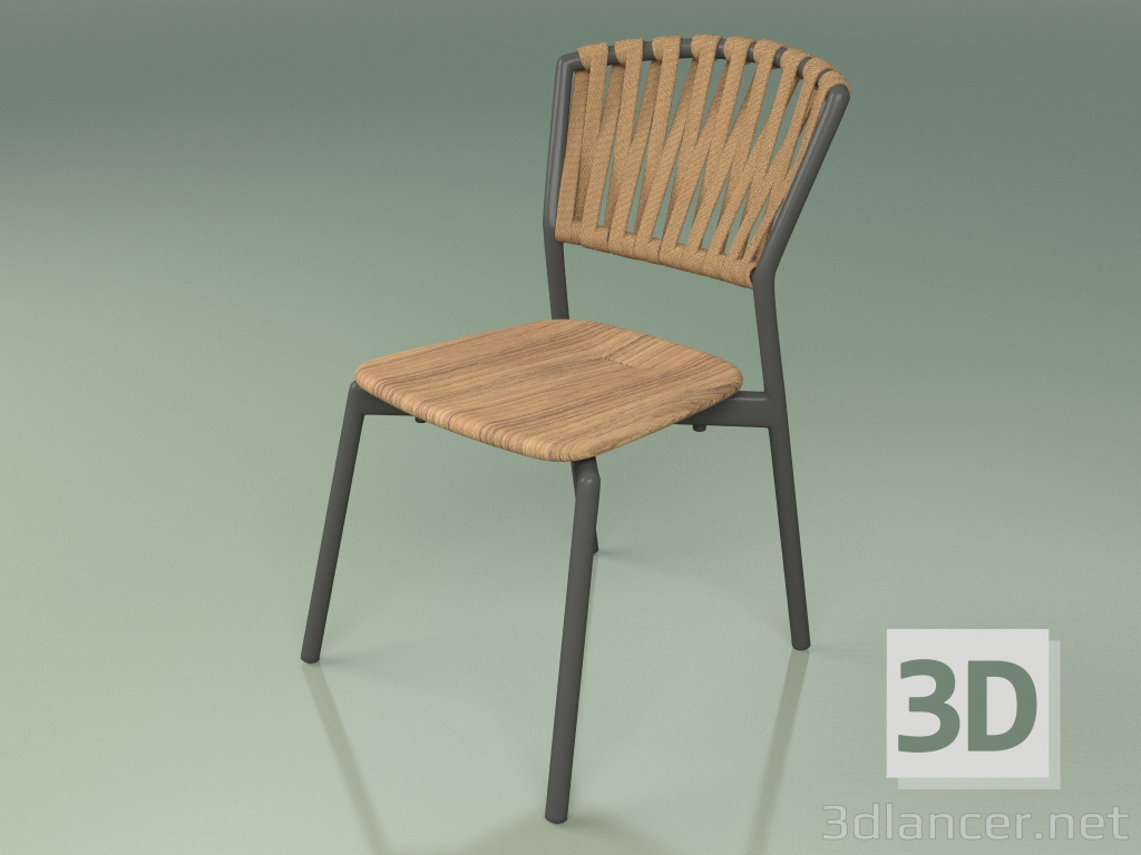 3d model Chair 120 (Metal Smoke, Teak) - preview