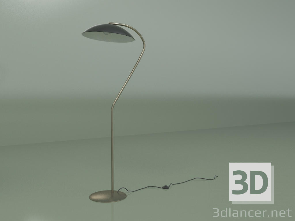 modello 3D Lampada da terra Flying Saucer (nero) - anteprima