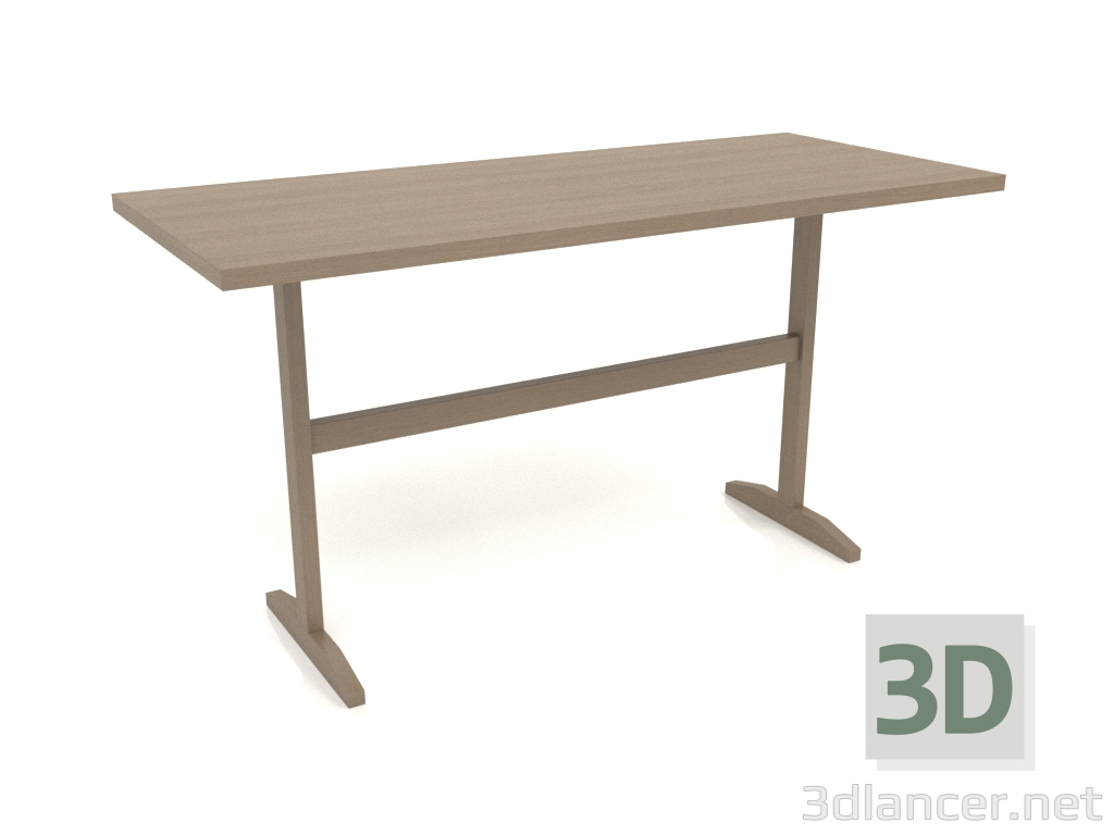 modello 3D Tavolo da lavoro RT 12 (1400x600x750, grigio legno) - anteprima