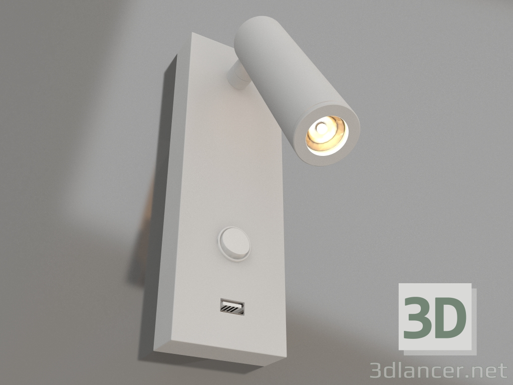 3d model Lamp SP-BED-CHARGE-S60x125-3W Warm3000 (WH, 20 deg, 230V) - preview