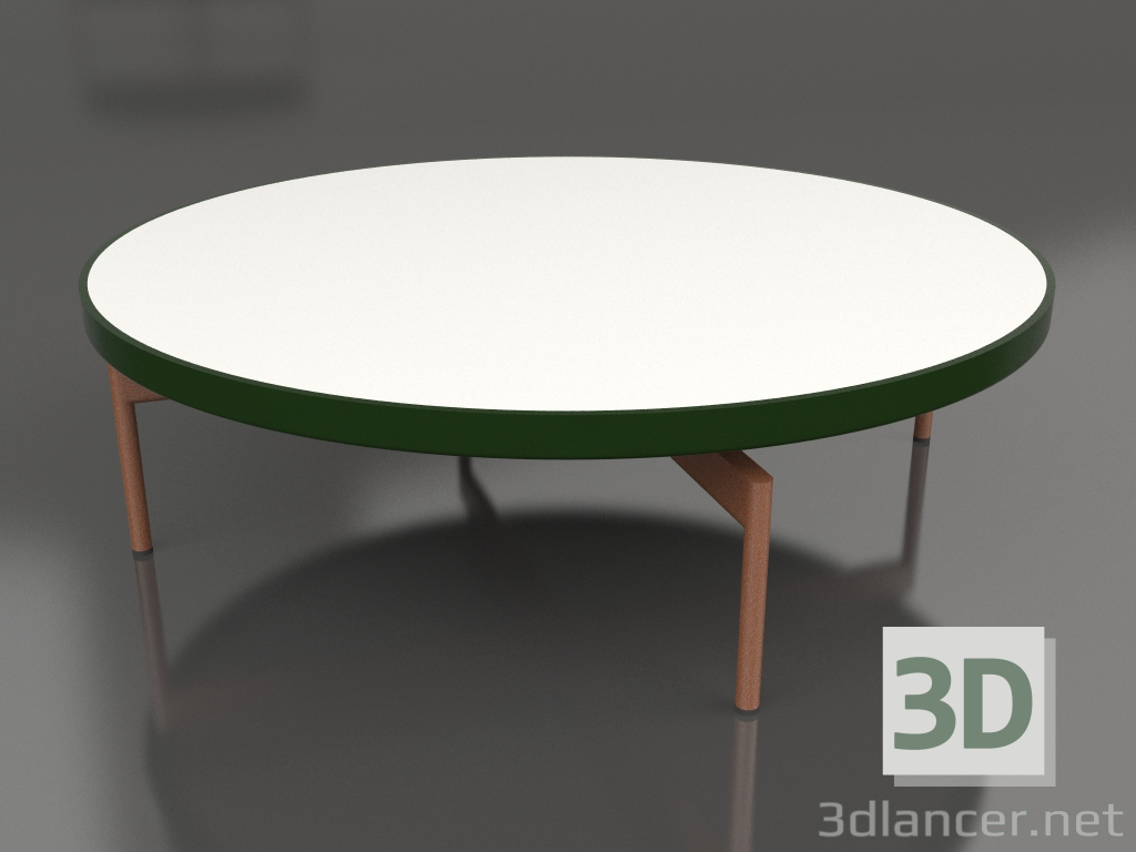 3d модель Стіл журнальний круглий Ø120 (Bottle green, DEKTON Zenith) – превью