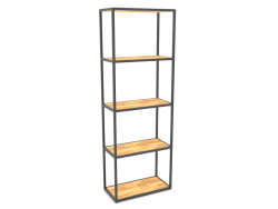 Large rectangular rack (WOOD, 60x30x170, 5 shelves)