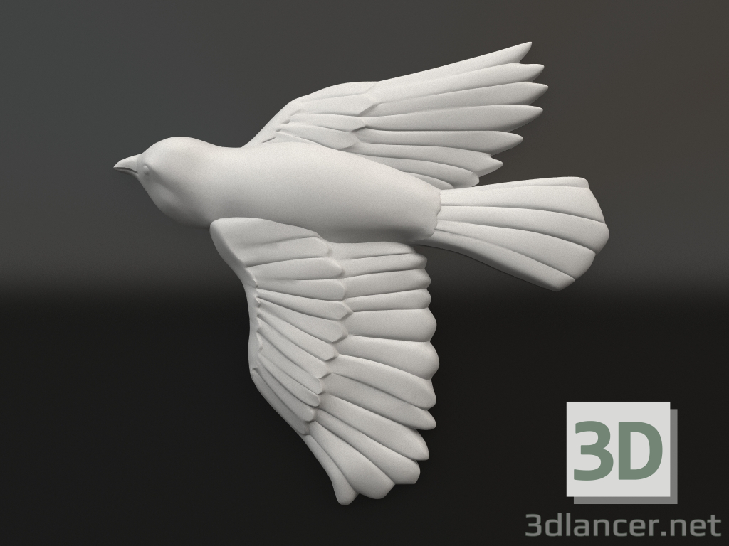 Modelo 3d Elemento decorativo de gesso DE 061 11 (154x144x20) - preview