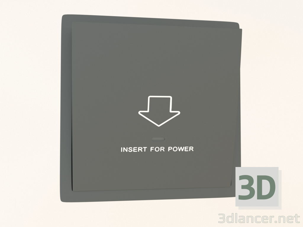 3d model Card switch (10 A, 250 V, steel, DA59037) R98 - preview