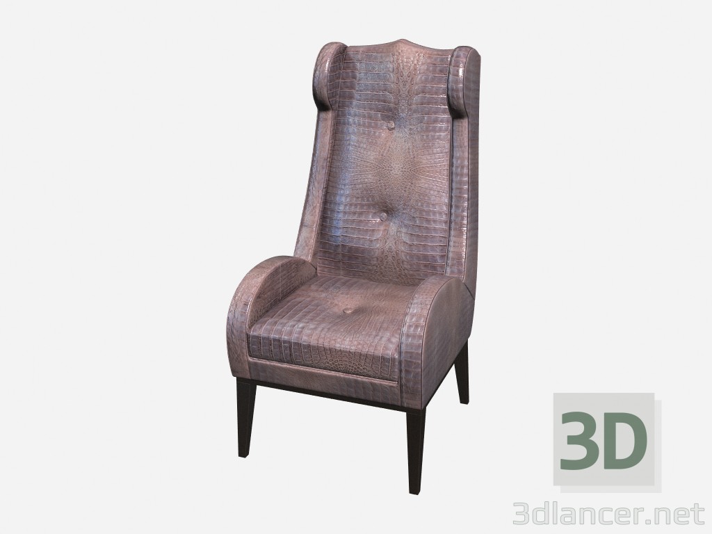 3D Modell Stuhl Evans aus Krokodilleder im Art Deco Stil - Vorschau