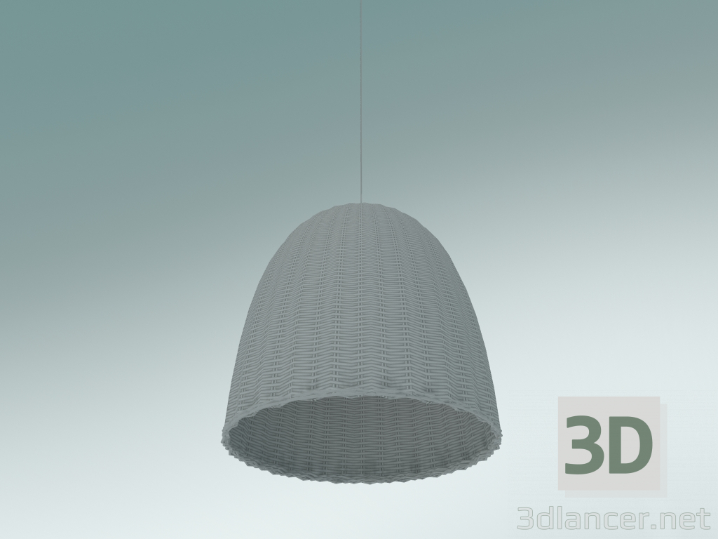 Modelo 3d Luminária pendente (Bell 95, branco brilhante) - preview