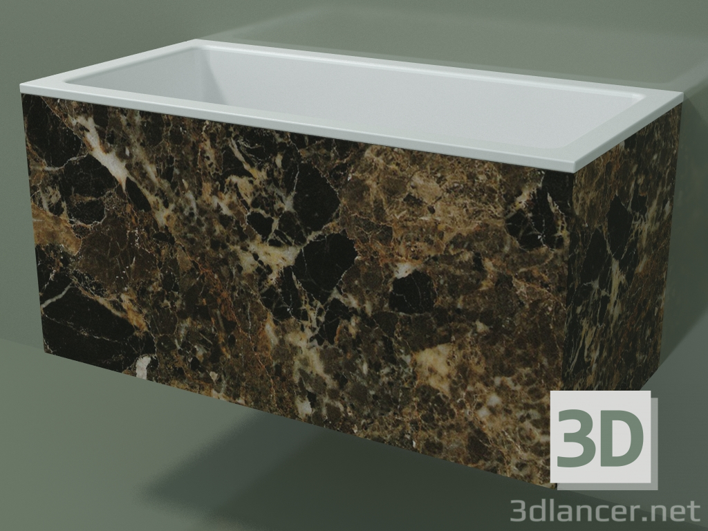 modello 3D Lavabo sospeso (02R142101, Emperador M06, L 72, P 36, H 36 cm) - anteprima