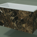 3d model Wall-mounted washbasin (02R142101, Emperador M06, L 72, P 36, H 36 cm) - preview