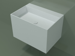 Wall-mounted washbasin (02UN43302, Glacier White C01, L 72, P 50, H 48 cm)