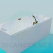 Modelo 3d Jacuzzi com misturador de cobre - preview