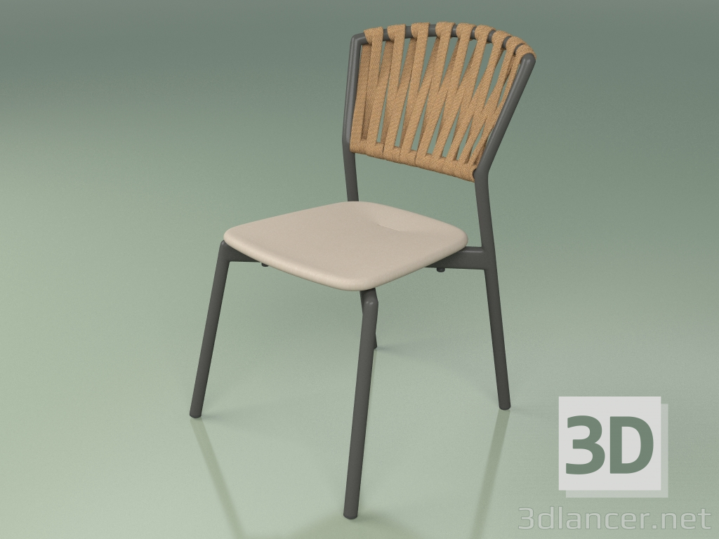 3d model Silla 120 (Ahumado de metal, Mole de resina de poliuretano) - vista previa