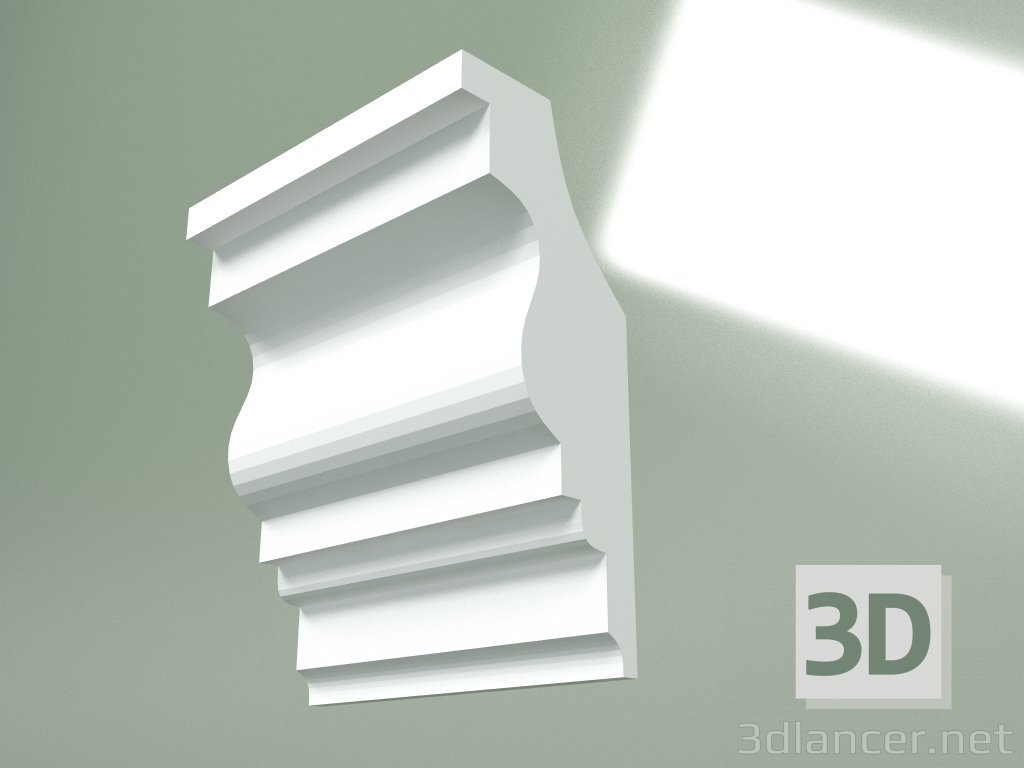 3d model Plaster cornice (ceiling plinth) KT379 - preview