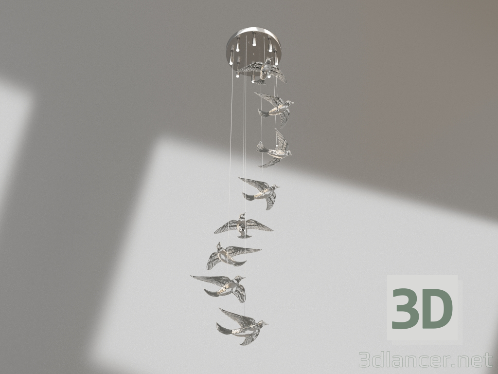 modello 3D Lampadario Lori (08447-8A,21) - anteprima