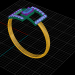 3d women's ring model buy - render