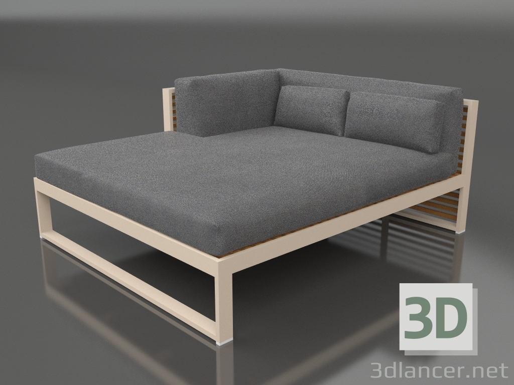 3d model Sofá modular XL, sección 2 izquierda, madera artificial (Arena) - vista previa