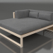 3d model Sofá modular XL, sección 2 izquierda, madera artificial (Arena) - vista previa