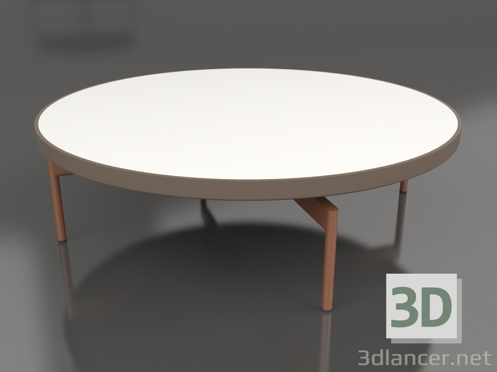 3d модель Стіл журнальний круглий Ø120 (Bronze, DEKTON Zenith) – превью