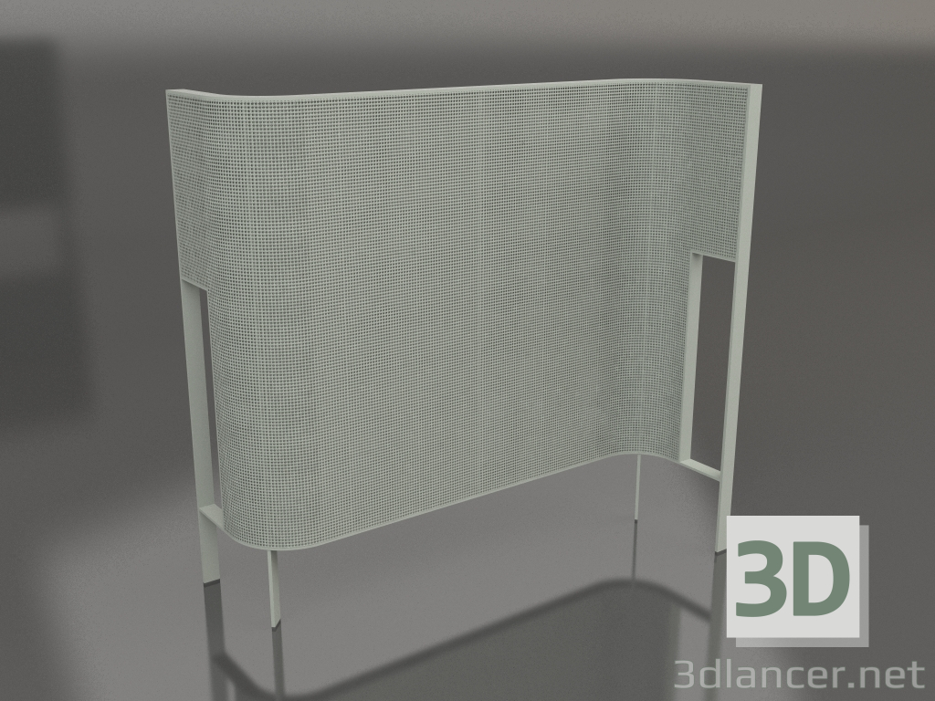 3D Modell Trennwand (Zementgrau) - Vorschau